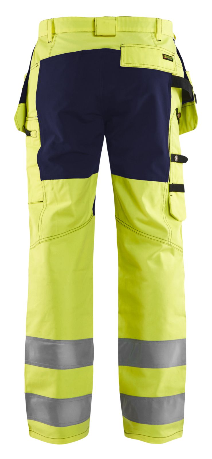 Blaklader Broeken 15521811 HiVis fluo geel-marineblauw(3389)