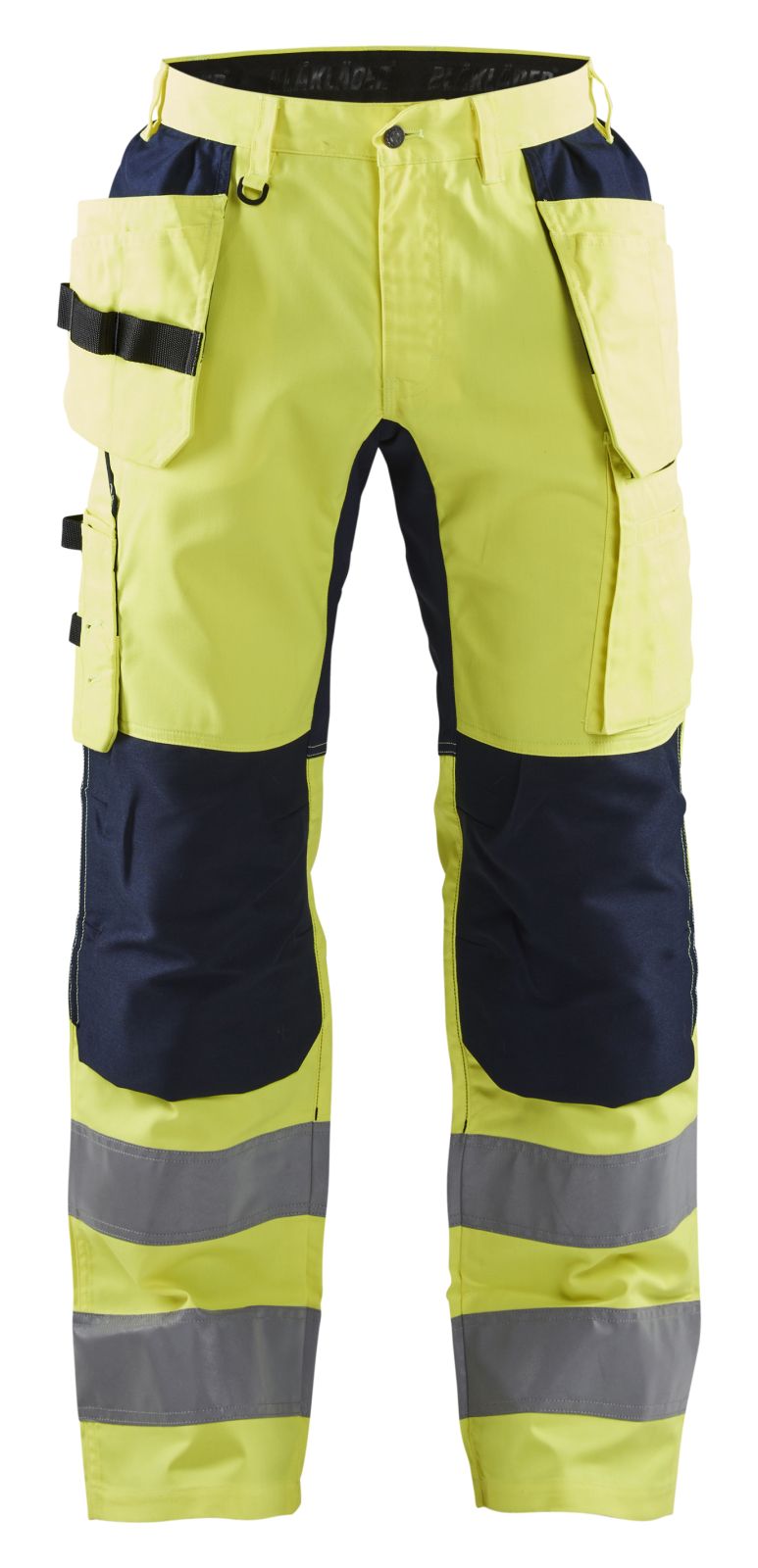 Blaklader Broeken 15521811 HiVis fluo geel-marineblauw(3389)