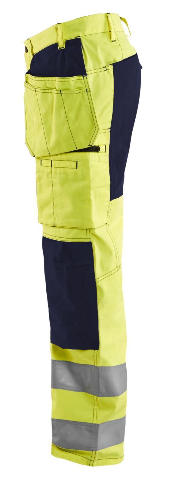 Blaklader Broeken 15521811 HiVis fluo geel-marineblauw(3389)