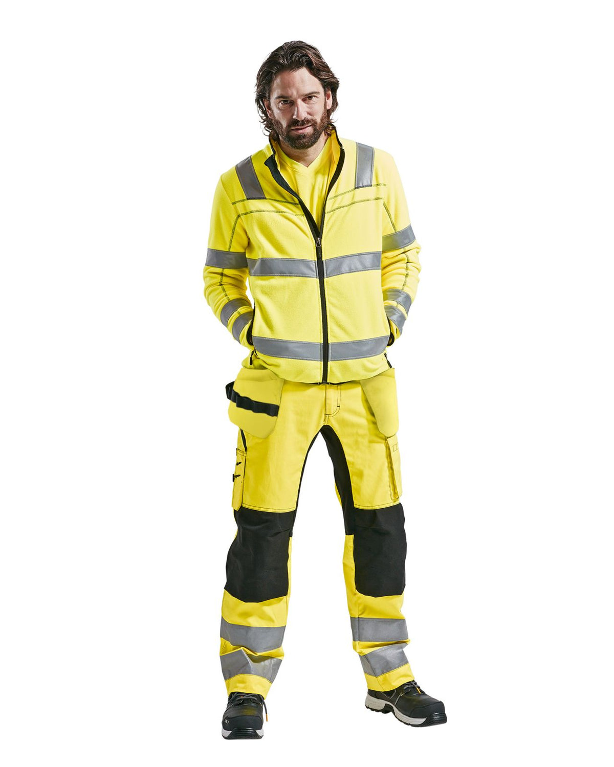 Blaklader Broeken 15521811 HiVis fluo geel-zwart(3399)