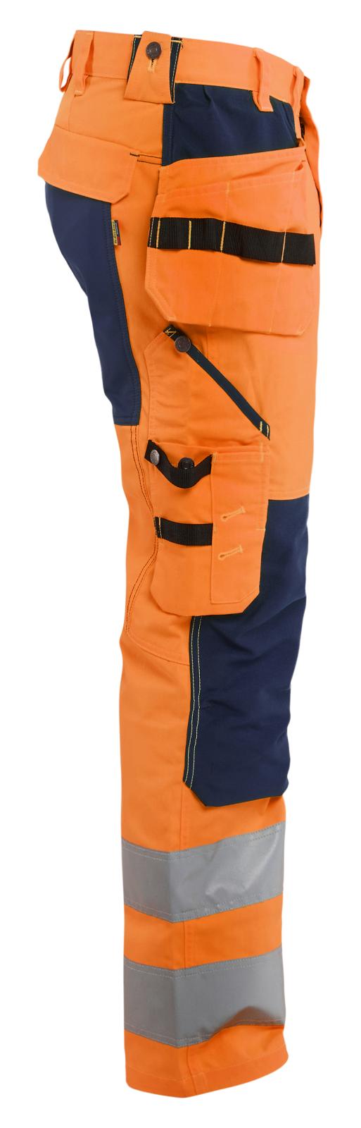 Blaklader Broeken 15521811 HiVis fluo oranje-marineblauw(5389)