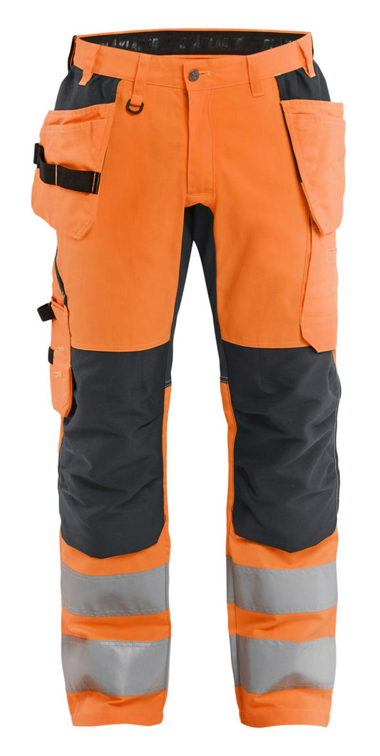 Blaklader Werkbroeken 15521811 fluo oranje-middelgrijs(5396)