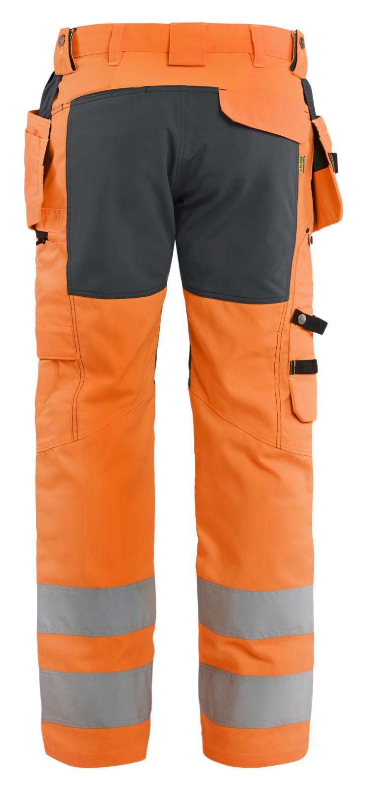 Blaklader Werkbroeken 15521811 fluo oranje-middelgrijs(5396)