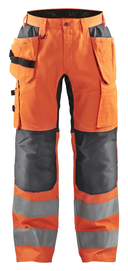 Blaklader Werkbroeken 15521811 fluo oranje-middelgrijs(5396)