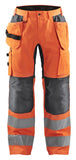 Blaklader Werkbroeken 15521811 fluo oranje-middelgrijs(5396)