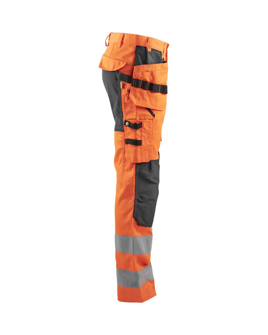 Blaklader Werkbroeken 15521811 fluo oranje-middelgrijs(5396)