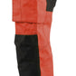 Blaklader Broeken 15521811 HiVis fluo rood-zwart(5599)