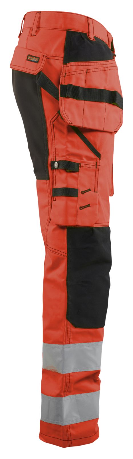 Blaklader Broeken 15521811 HiVis fluo rood-zwart(5599)