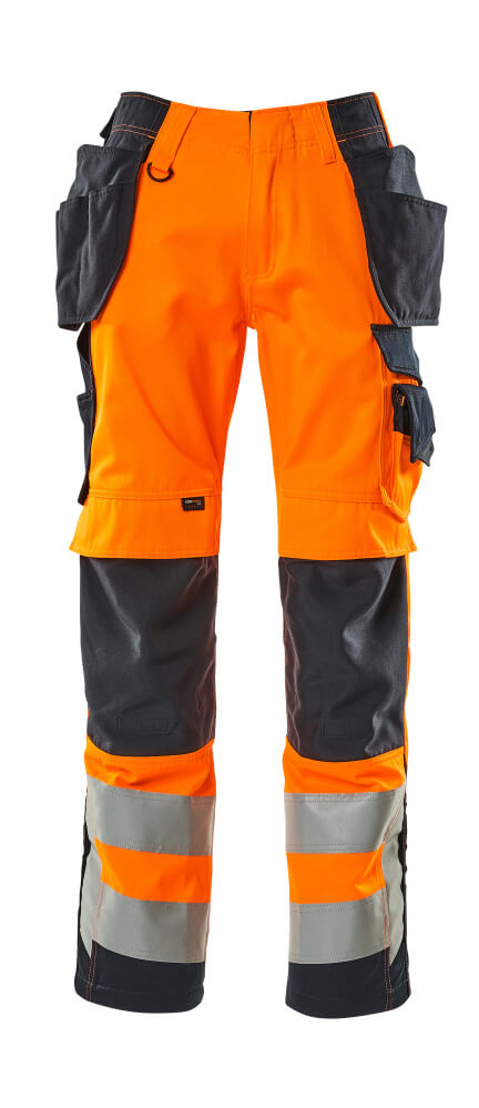 Mascot Safe Supreme Broeken 15531-860 Wigan fluo oranje-donker marineblauw(14010)