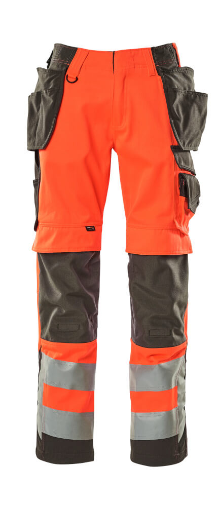 Mascot Safe Supreme Broeken 15531-860 Wigan fluo rood-donker antracietgrijs(22218)