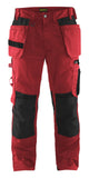 Blaklader Broeken 15551860 rood-zwart(5699)