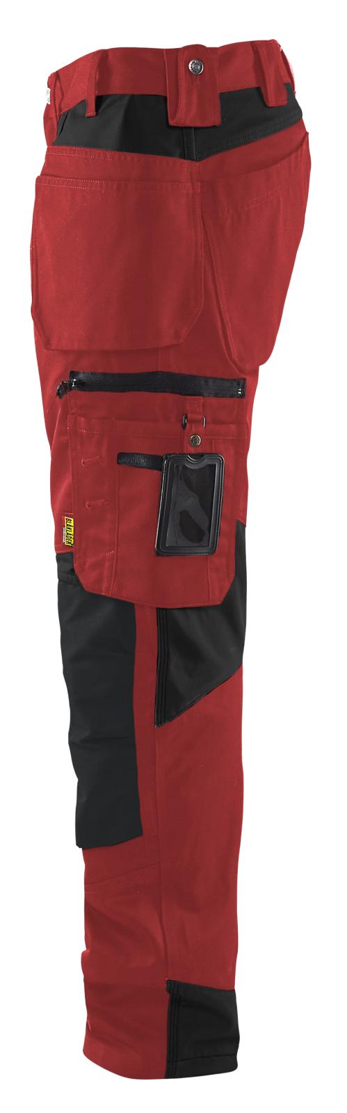 Blaklader Broeken 15551860 rood-zwart(5699)
