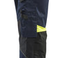 Blaklader Ambacht Werkbroeken 15551860 spijkerzakken stretch kniezakken donker marineblauw-fluo geel(8633)