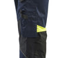 Blaklader Ambacht Werkbroeken 15551860 spijkerzakken stretch kniezakken donker marineblauw-fluo geel(8633)