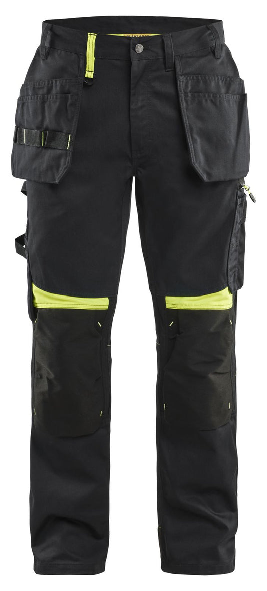 Blaklader Broeken 15551860 zwart-fluo geel(9933)