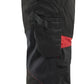 Blaklader Broeken 15551860 zwart-rood(9956)