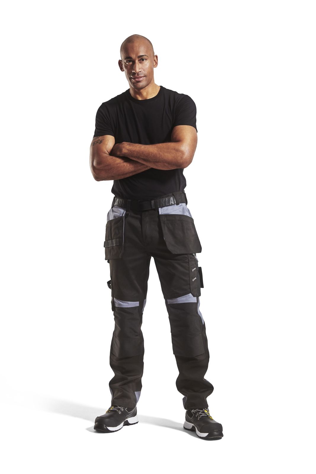 Blaklader Broeken 15551860 zwart-grijs(9994)