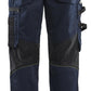 Blaklader Ambacht Werkbroeken 15561860 stretch kniezakken donker marineblauw-fluo geel(8633)