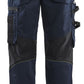 Blaklader Ambacht Werkbroeken 15561860 stretch kniezakken donker marineblauw-fluo geel(8633)