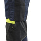 Blaklader Ambacht Werkbroeken 15561860 stretch kniezakken donker marineblauw-fluo geel(8633)