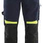 Blaklader Ambacht Werkbroeken 15561860 stretch kniezakken donker marineblauw-fluo geel(8633)