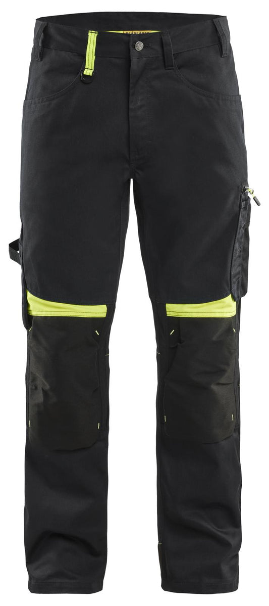 Blaklader Werkbroeken 15561860 zwart-fluo geel(9933)