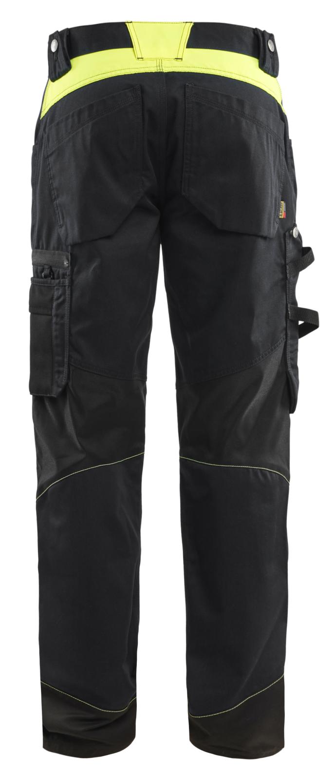 Blaklader Werkbroeken 15561860 zwart-fluo geel(9933)