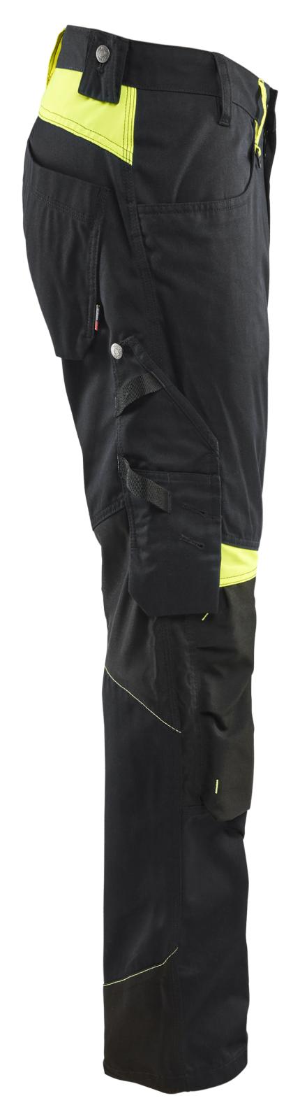 Blaklader Werkbroeken 15561860 zwart-fluo geel(9933)