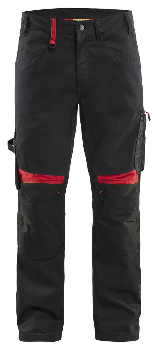 Blaklader Werkbroeken 15561860 zwart-rood(9956)