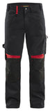 Blaklader Werkbroeken 15561860 zwart-rood(9956)