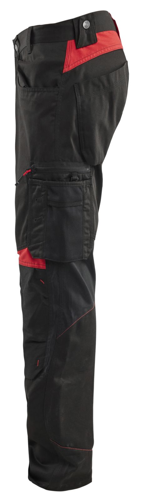 Blaklader Werkbroeken 15561860 zwart-rood(9956)