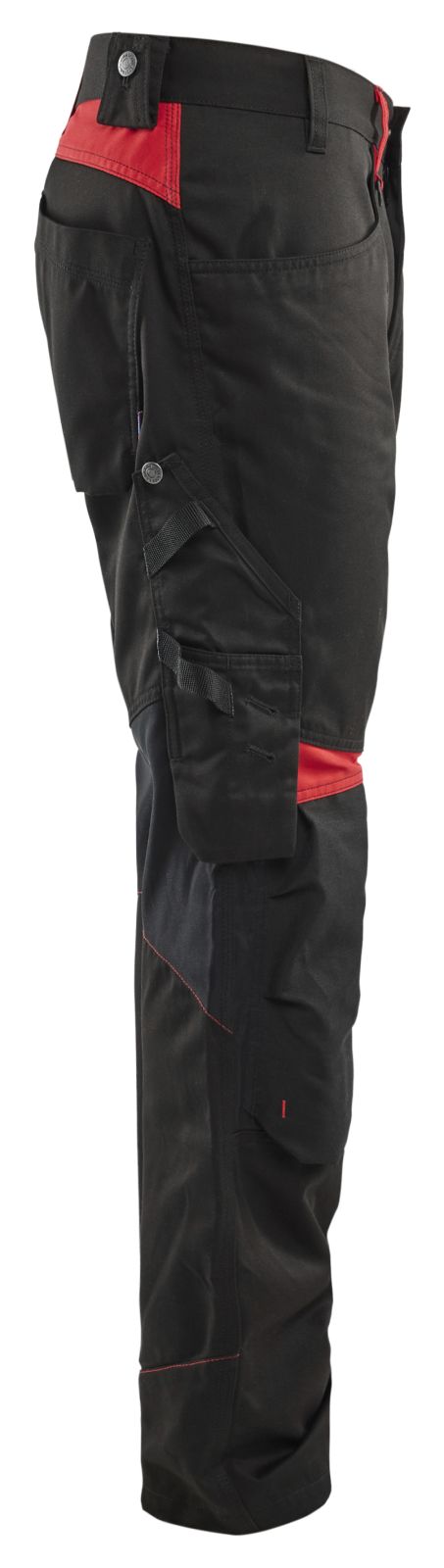 Blaklader Werkbroeken 15561860 zwart-rood(9956)