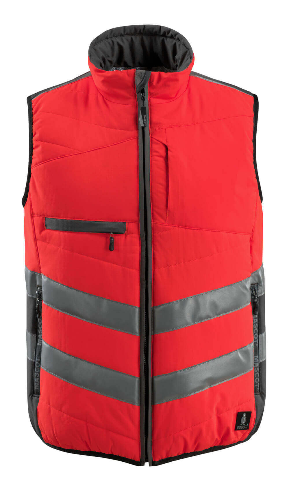 Mascot Safe Supreme Bodywarmers 15565-249 Grimsby fluo rood-donker antracietgrijs(22218)