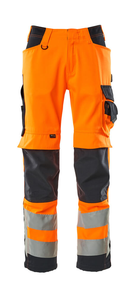 Mascot Safe Supreme Broeken 15579-860 Kendal fluo oranje-donker marineblauw(14010)