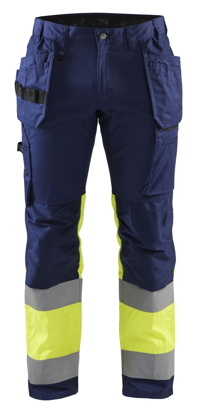 Blaklader Broeken 15581811 HiVis marineblauw-fluo geel(8933)
