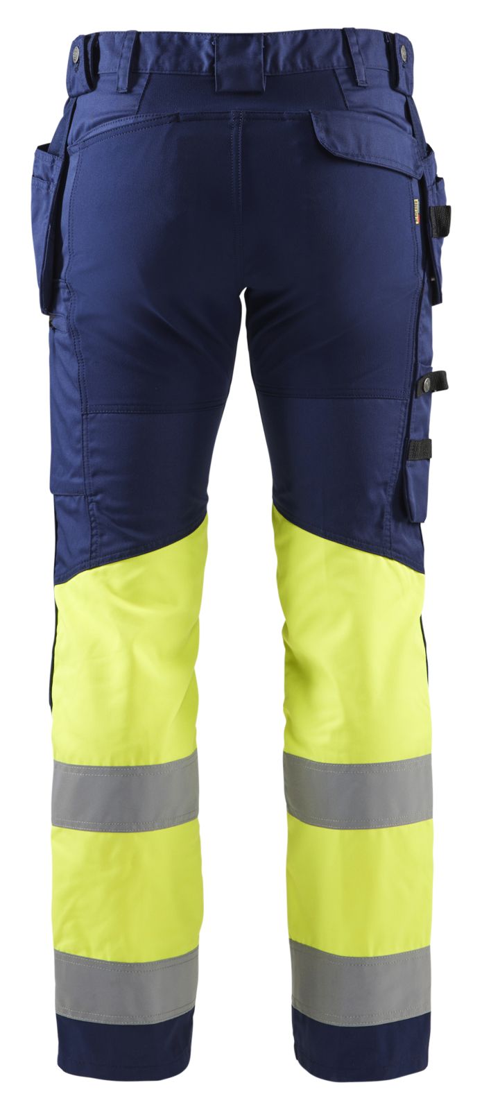 Blaklader Broeken 15581811 HiVis marineblauw-fluo geel(8933)