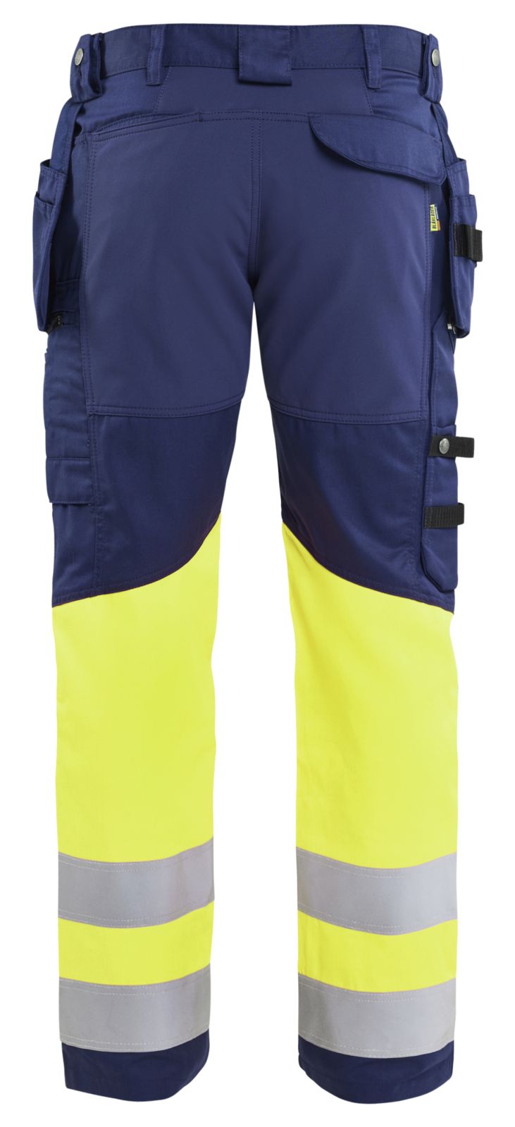 Blaklader Broeken 15581811 HiVis marineblauw-fluo geel(8933)