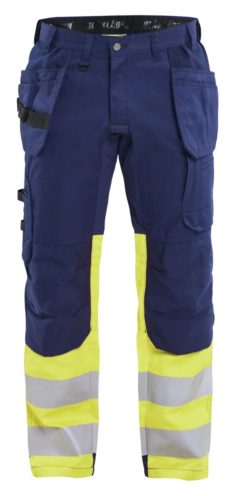 Blaklader Broeken 15581811 HiVis marineblauw-fluo geel(8933)