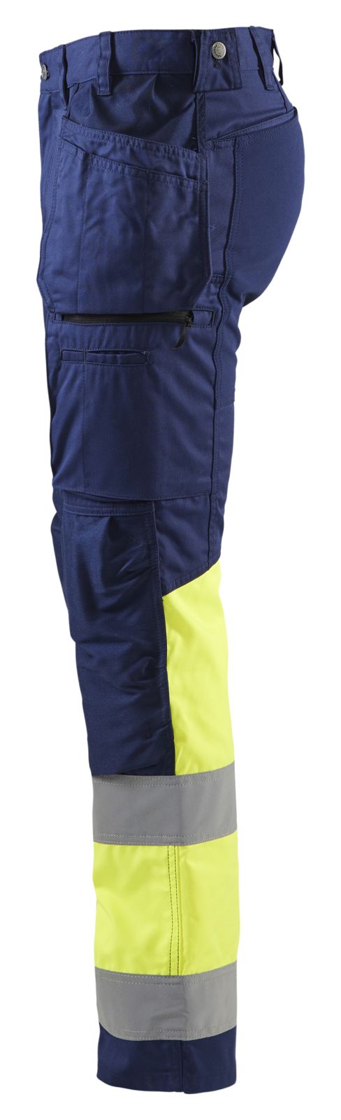 Blaklader Broeken 15581811 HiVis marineblauw-fluo geel(8933)
