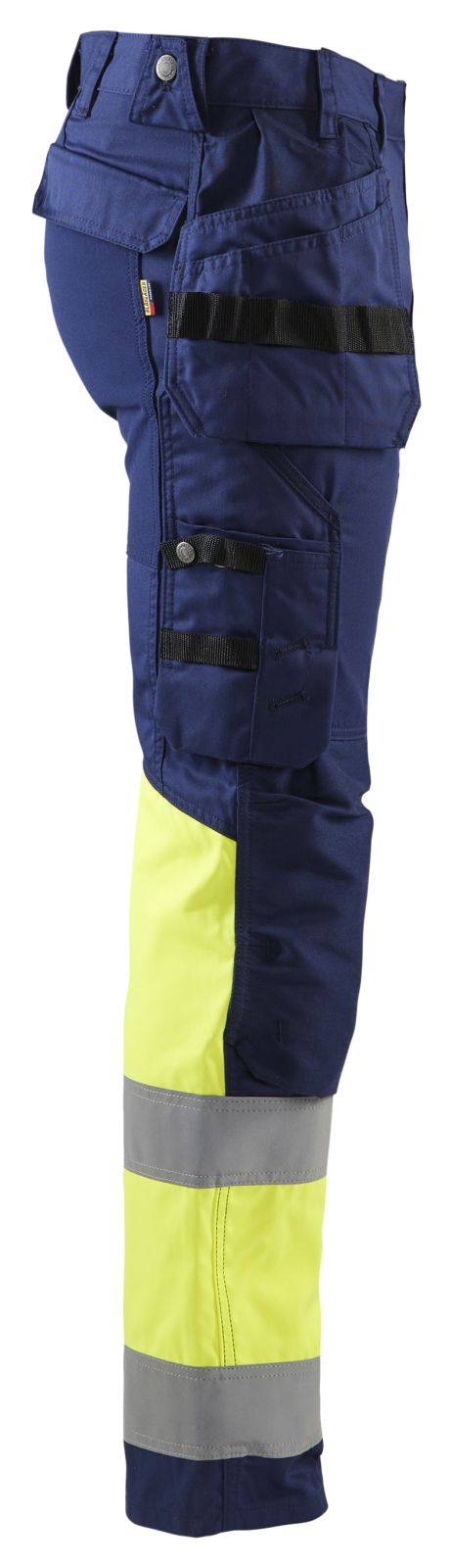 Blaklader Broeken 15581811 HiVis marineblauw-fluo geel(8933)