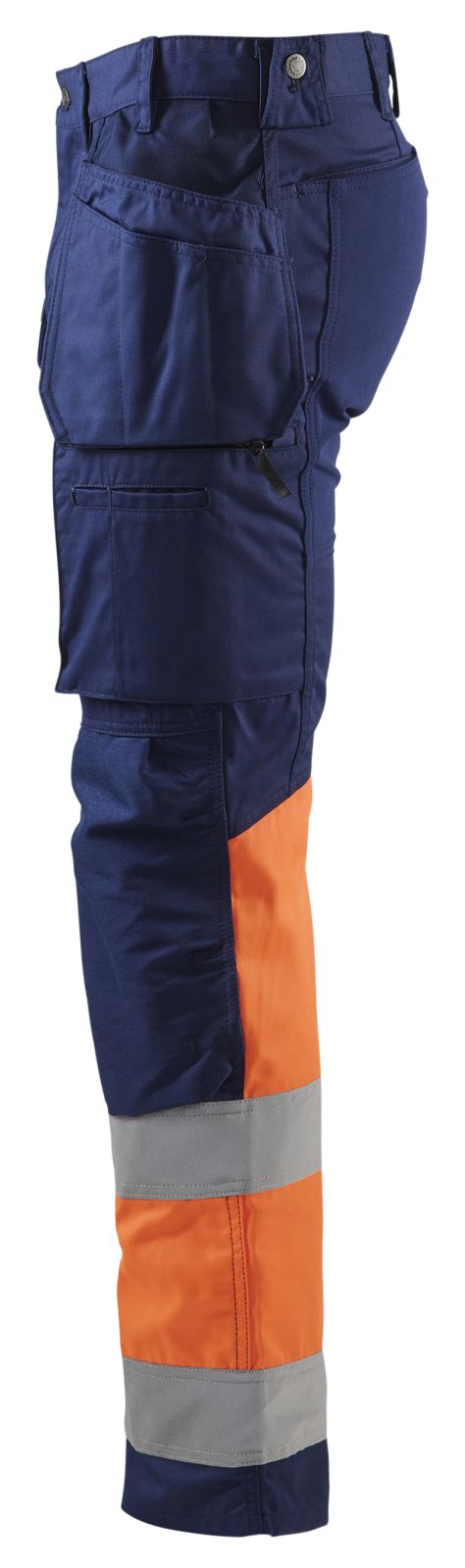 Blaklader Broeken 15581811 HiVis marineblauw- fluo oranje(8953)