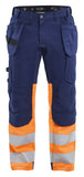 Blaklader Broeken 15581811 HiVis marineblauw- fluo oranje(8953)