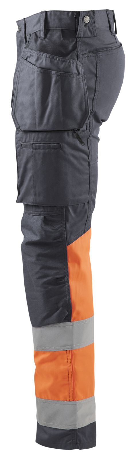 Blaklader Werkbroeken 15581811 middelgrijs-fluo-oranje(9653)