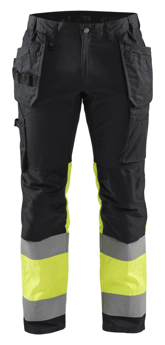 Blaklader Broeken 15581811 HiVis zwart-fluo geel(9933)
