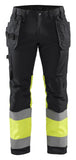 Blaklader Broeken 15581811 HiVis zwart-fluo geel(9933)