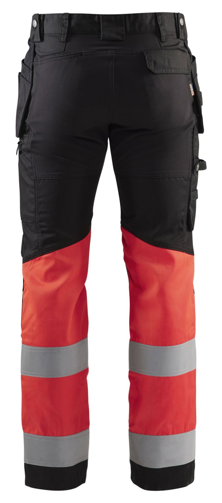Blaklader Broeken 15581811 HiVis zwart-fluo rood(9955)