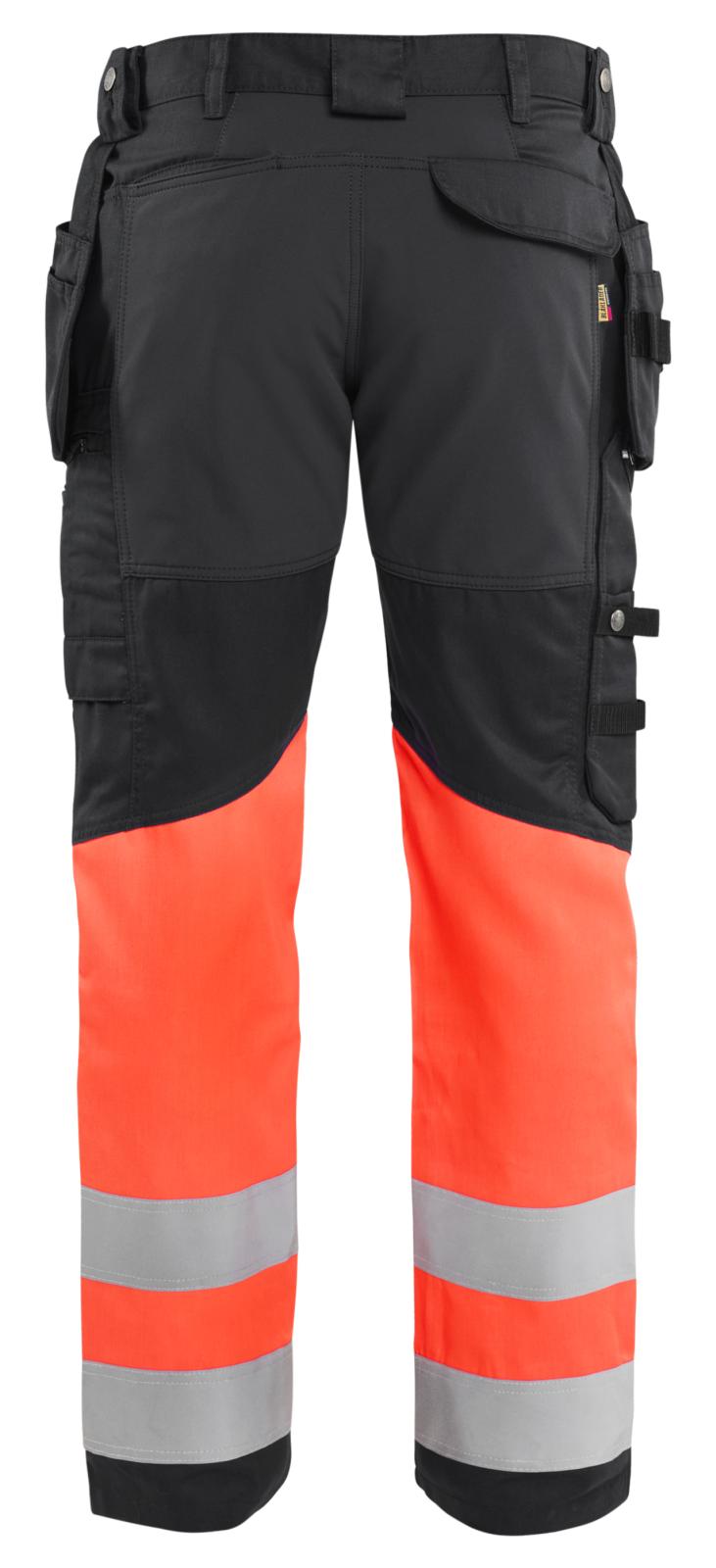 Blaklader Broeken 15581811 HiVis zwart-fluo rood(9955)