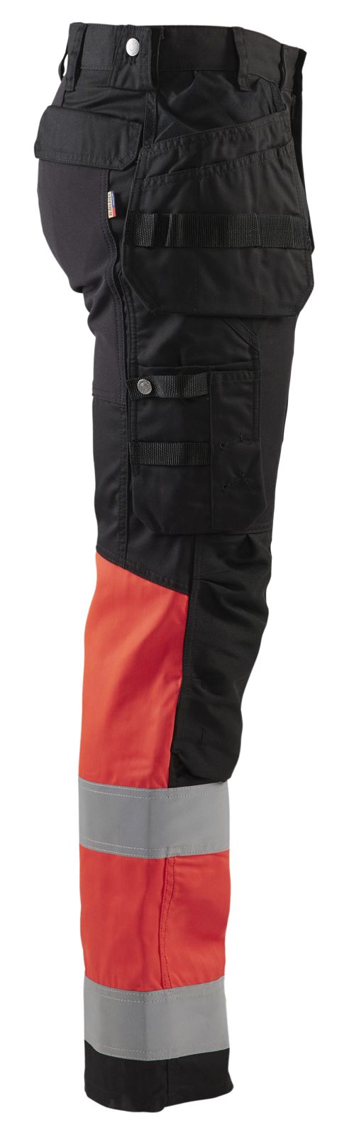 Blaklader Broeken 15581811 HiVis zwart-fluo rood(9955)