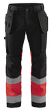 Blaklader Broeken 15581811 HiVis zwart-fluo rood(9955)