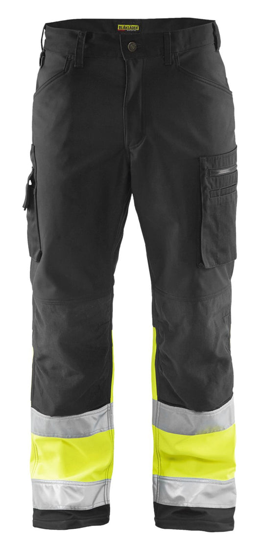 Blaklader Broeken 15622517 HiVis zwart-geel(9933)